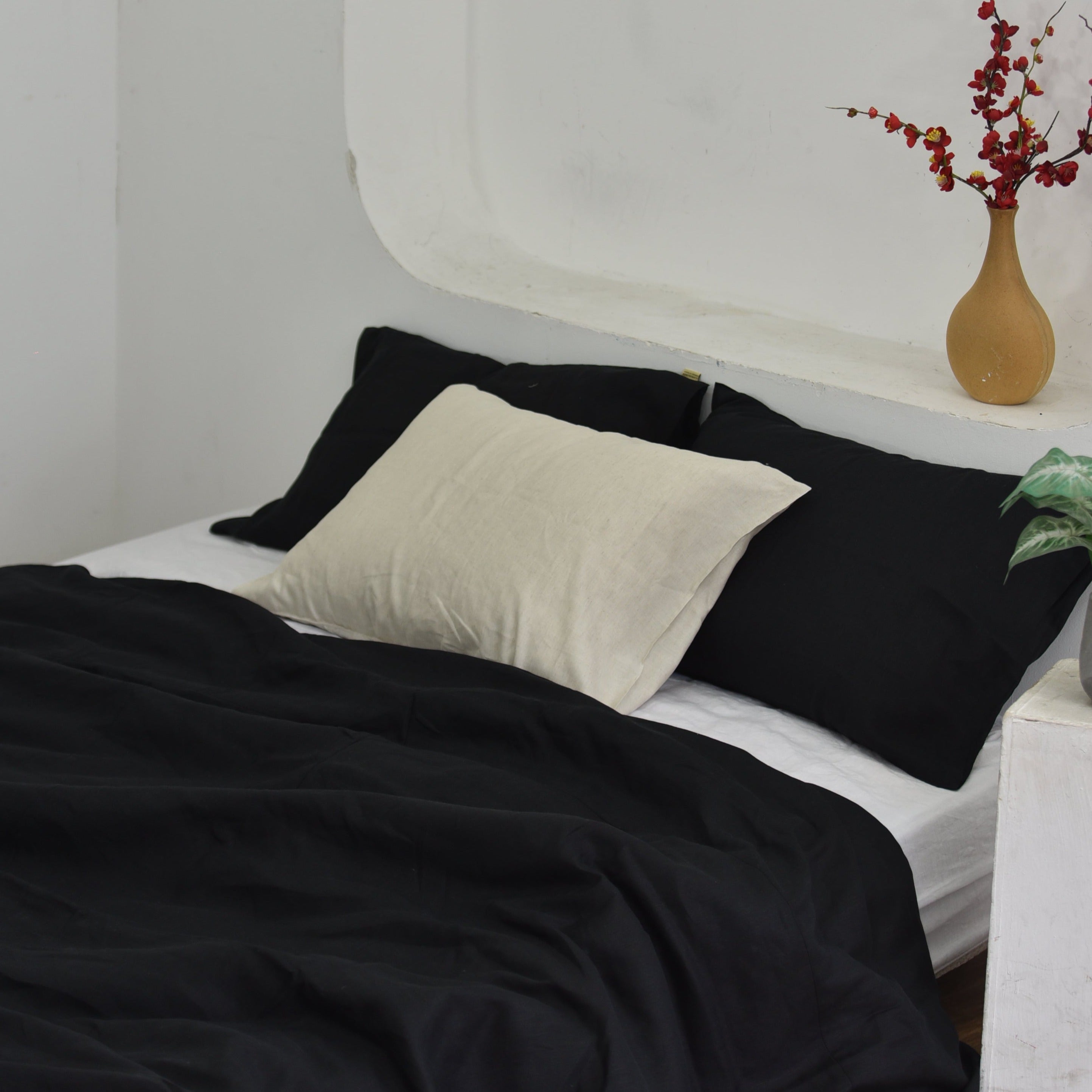 Ink Bamboo Linen Pillowcases 52