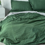 Bamboo Linen Duvet Cover - Pine