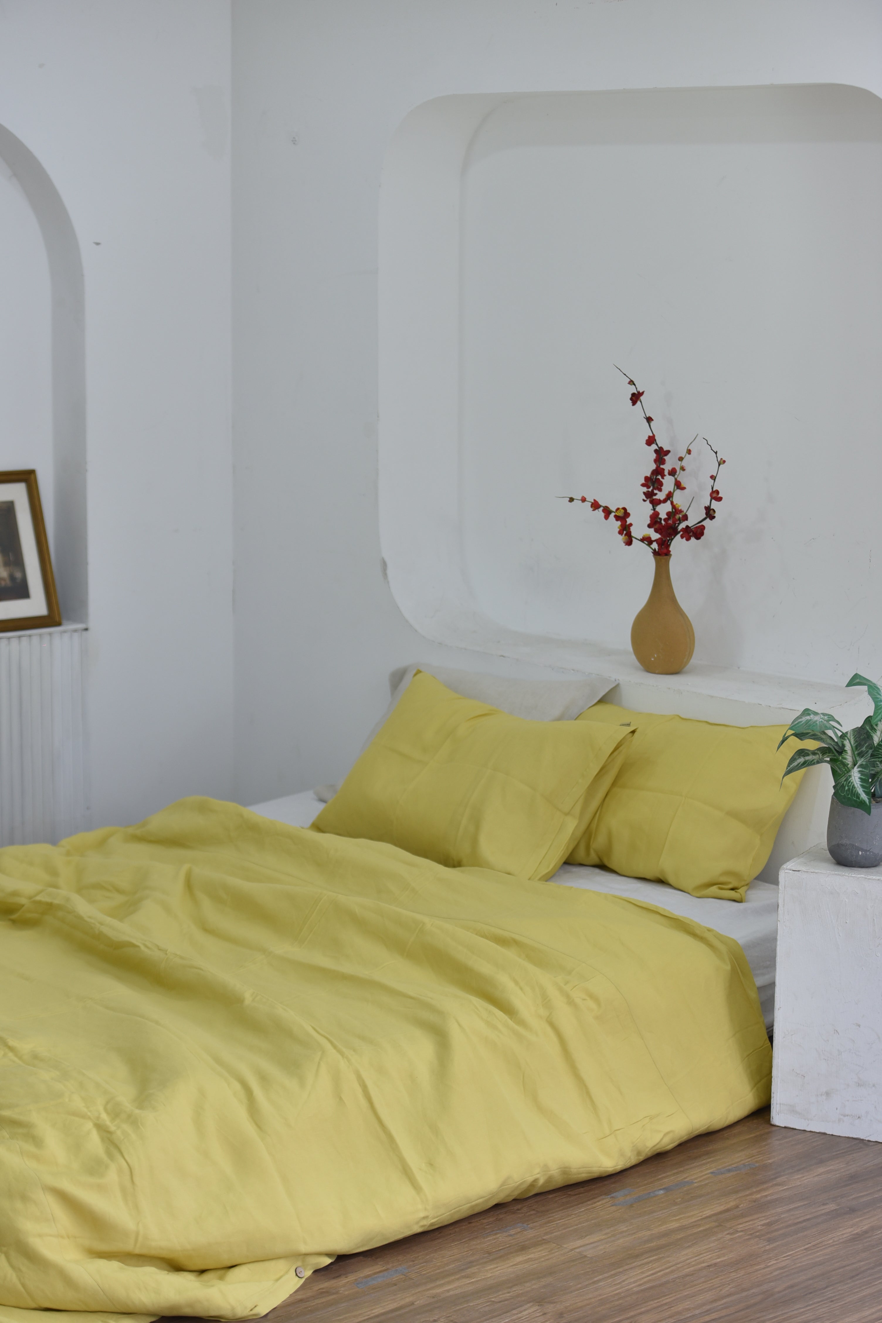 Bamboo Linen Duvet Cover - Pineapple