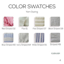 Load image into Gallery viewer, Red Striped French Linen Bedding Sets (4 pieces) - Yarn Dyeing
