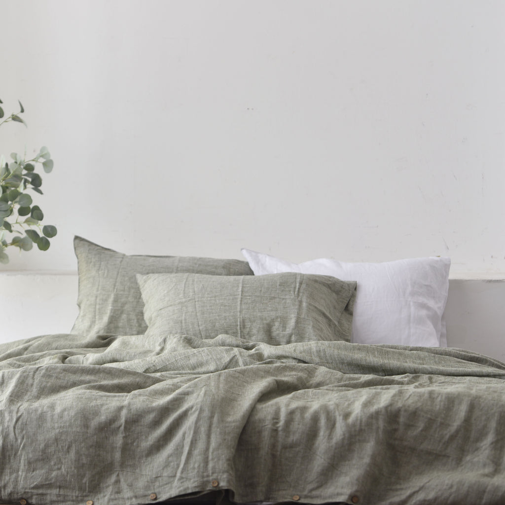 Asparagus French  Bedding Sets (4 pieces) - Yarn Dyeing