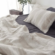 Load image into Gallery viewer, Big Striped French Linen Bedding Sets (4 pieces) - Yarn Dyeing
