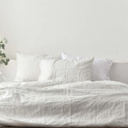 Black Striped French Linen Fitted Sheet + 2 Pillowcases Set - Yarn Dyeing 59