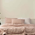 Dusty French Linen Fitted Sheet - Plain Dyeing 33