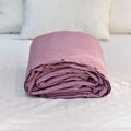Purple French Linen Duvet Cover - Plain Dyeing 04