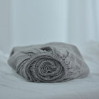 Gray French Linen Fitted Sheet - Yarn Dyeing 40