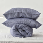 Jean French Linen Duvet Cover+2 Pillowcases Set - Yarn Dyeing 41