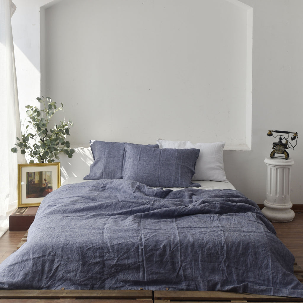 Jean French Linen Bedding Sets (4 pieces) - Yarn Dyeing