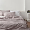 Light Purple French Linen Bedding Sets (4 pieces) - Yarn Dyeing