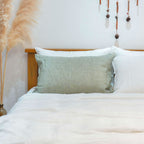 Asparagus French Linen Pillowcase - Yarn Dyeing 45