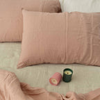 Dusty French Linen Fitted Sheet - Plain Dyeing 33