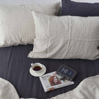 Flax French Linen Pillowcase - Plain Dyeing 07