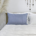 Steel French Linen Pillowcase - Plain Dyeing 24