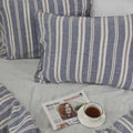 Wide Striped French Linen Pillowcase - Yarn Dyeing 55