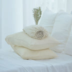 Flax French Linen Fitted Sheet - Plain Dyeing 07