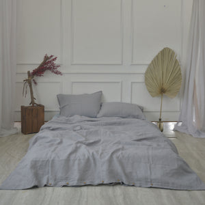 Stone French Linen Bedding Sets (4 pieces) - Plain Dyeing