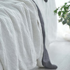 Striped French Linen Fitted Sheet - Yarn Dyeing 49